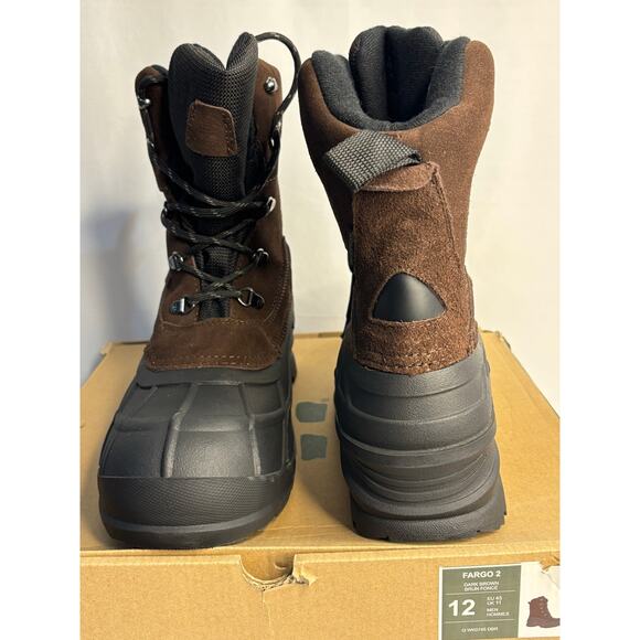 Kamik Men’s Dark Brown Fargo 2 Boots - Size 12 NIB
